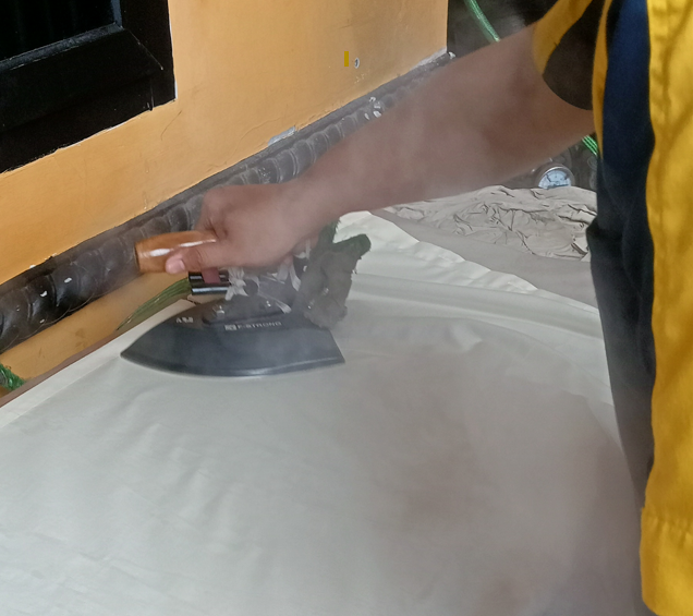 Proses Finishing & Steam Press AZRAW